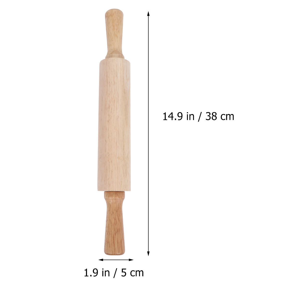 Premium Rubberwood Rolling Pin - Kitchen Roller Baking 评论和价格