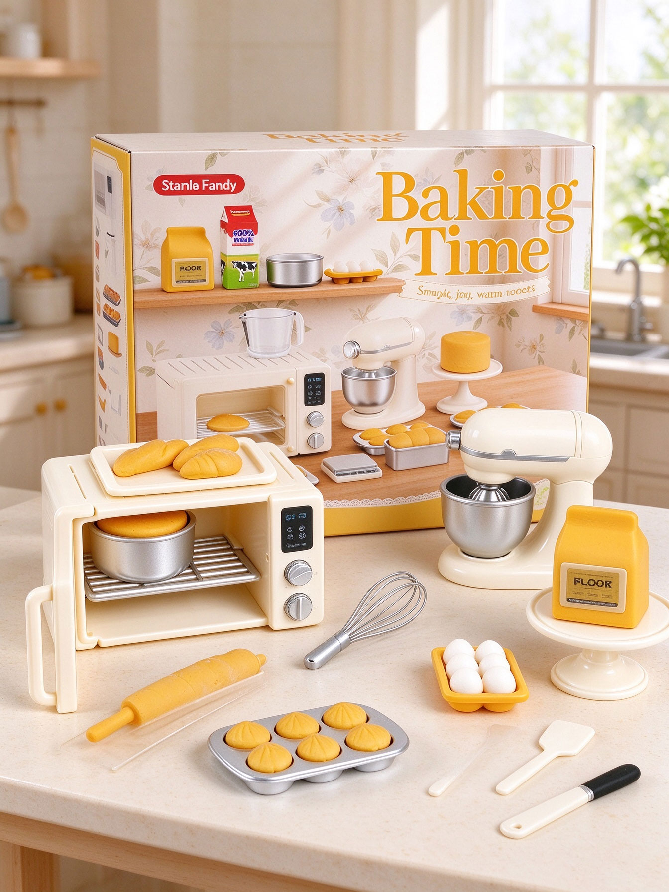 Mini Baking Time Pretend Play  - Kitchen Kids Baking Set 评论和价格