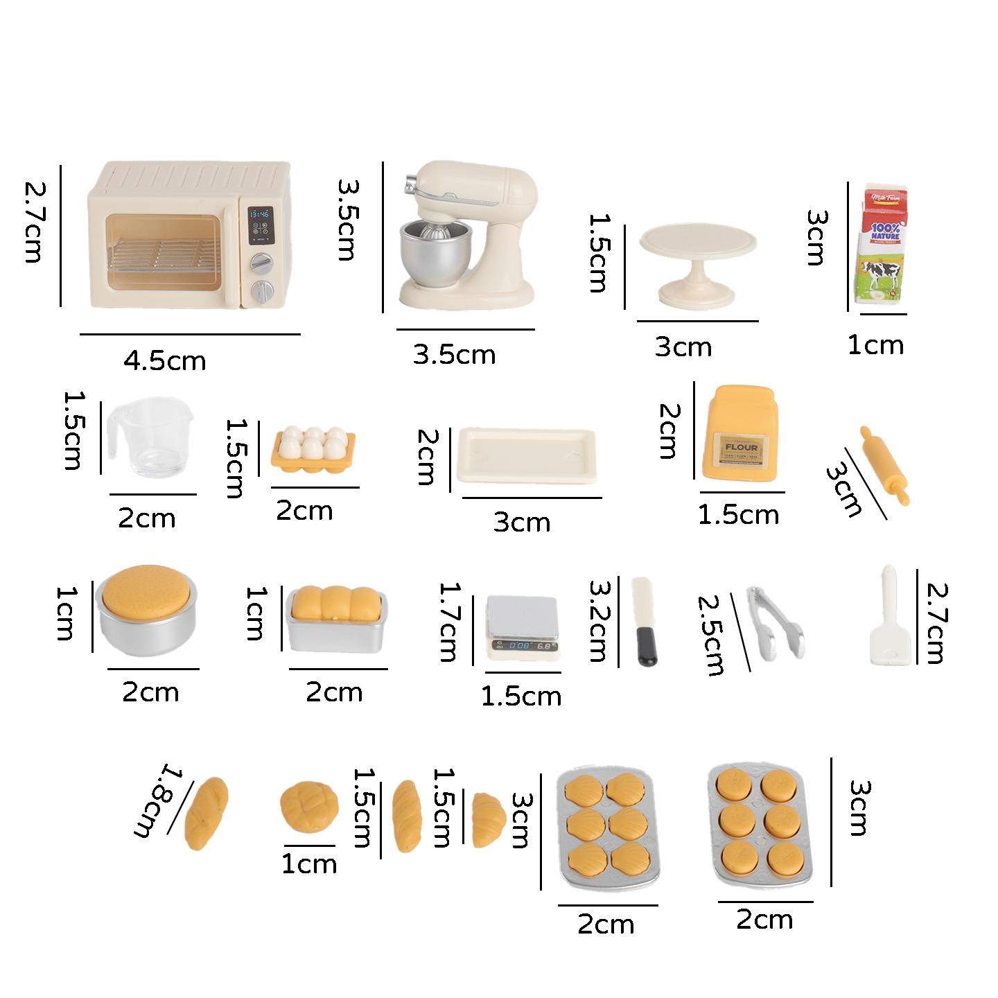 Mini Baking Time Pretend Play  - Kitchen Kids Baking Set 评论和价格